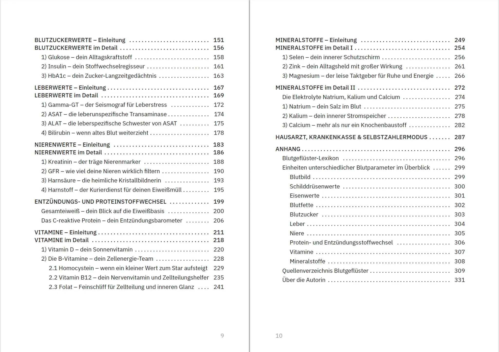 Weitere Seiten des Inhaltsverzeichnisses von Blutgeflüster