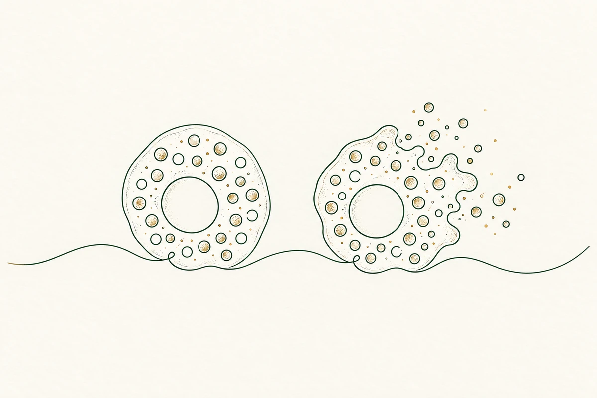 Dekorative Illustration zweier Mastzellen